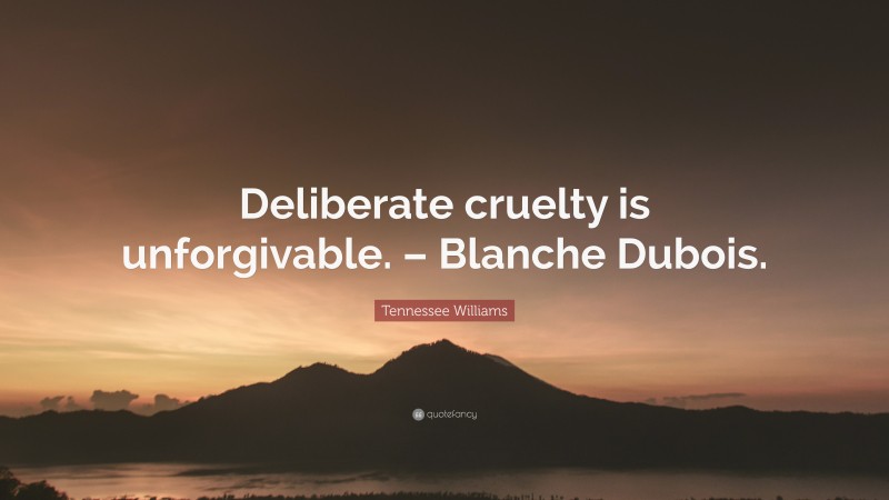 Cruelty Unforgiven