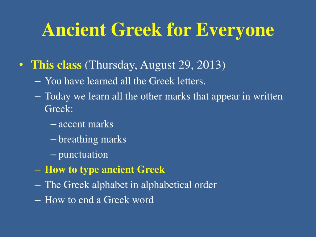 Greek Everyone