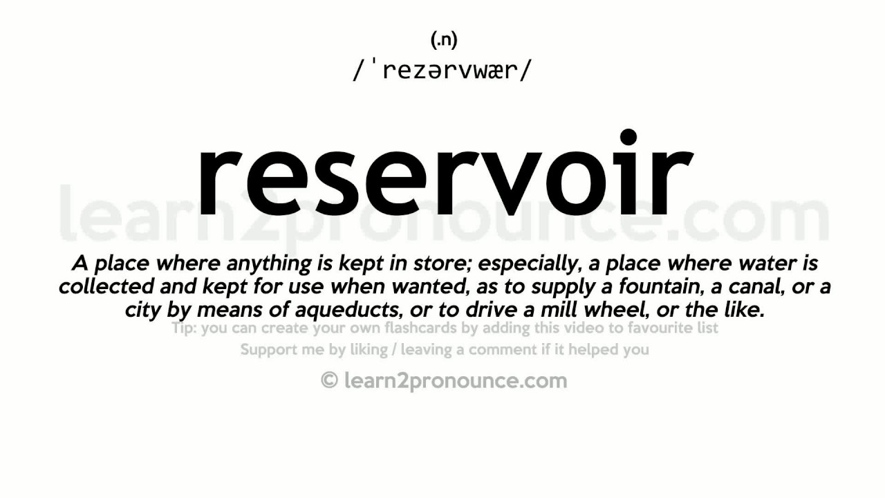 Reservoir Adaptation